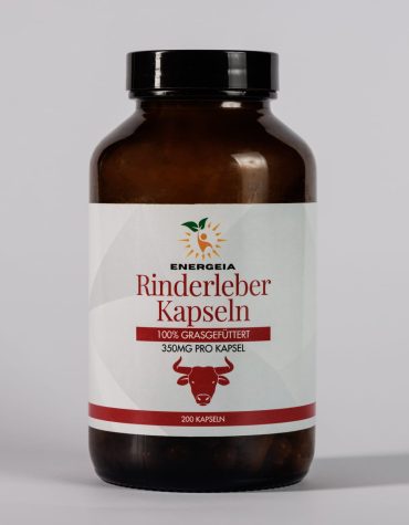 Rinderleber-Kapseln aus 100% Grasgef&uuml;tterten Rindern
