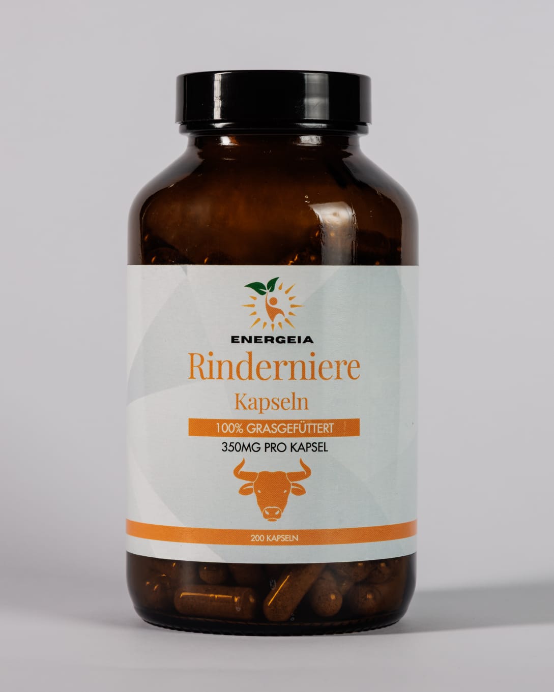 Rindernieren-Kapseln aus 100% Grasgefütterten Rindern